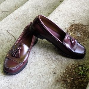 G.H. Bass & Co Burgundy Kiltie Tassel Loafer M503